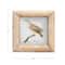 Hello Honey® Natural Hand-Carved Bone & MDF 4" x 4" Tabletop Frame with Ribbed Pattern